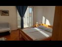 Apartamenty Mirjana: sea view & balcony: A1 MN (2+1), A2 JN (2+1) Baska Voda - Riwiera Makarska  - Apartament - A2 JN (2+1): sypialnia