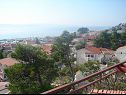 Apartamenty i pokoje Roza - 200 m from sea : A1(5), A2(4+2), R1(2), R2(2) Baska Voda - Riwiera Makarska  - Apartament - A2(4+2): widok z tarase