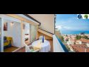 Apartamenty Suzi - beautiful view and cosy: A1 crvena kuhinja(2+2), A2(2+2) Baska Voda - Riwiera Makarska  - Apartament - A1 crvena kuhinja(2+2): tarasa