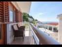 Apartamenty Ante M - 100 m from beach: A1(4+2), A2(4+2), C3(2) Brela - Riwiera Makarska  - Apartament - A1(4+2): tarasa