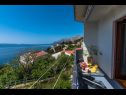 Apartamenty Slave - sea view : A1(2+2) Brela - Riwiera Makarska  - Apartament - A1(2+2): tarasa