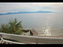 Apartamenty Bale - right at the beach: A1 Plaza(4) Brist - Riwiera Makarska  - widok na morze