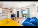 Apartamenty Horizont - 150 m from pebble beach: A1-Filip(4+2), A2-Mario(4+2) Brist - Riwiera Makarska  - Apartament - A2-Mario(4+2): jadalnia