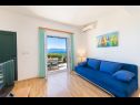 Apartamenty Horizont - 150 m from pebble beach: A1-Filip(4+2), A2-Mario(4+2) Brist - Riwiera Makarska  - Apartament - A2-Mario(4+2): pokój dzienny