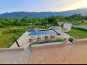 Dom wakacyjny Villa Marta - with pool: H(6+2) Kozica - Riwiera Makarska  - Chorwacja  - basen (dom i otoczenie)
