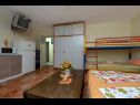 Apartamenty Vlatko - affordable & cosy: SA1(4), SA2(2+2), SA3(2+2) Krvavica - Riwiera Makarska  - Studio apartament - SA2(2+2): sypialnia