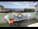 Apartamenty Gianni - modern & great location: SA1(2), A2(2+2), A3(2+2) Makarska - Riwiera Makarska  - Apartament - A2(2+2): tarasa
