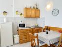 Apartamenty Mira - 10 m from beach: SA3(2), SA4(2), A5(2+2) Zaostrog - Riwiera Makarska  - Studio apartament - SA4(2): kuchnia z jadalnią
