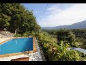 Dom wakacyjny Mario - with pool: H(6+2) Gata - Riwiera Omis  - Chorwacja  - basen (dom i otoczenie)