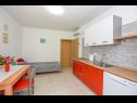 Apartamenty Neve - 50 m from beach: A4(5), A5(5), A3(2+1) Mandre - Wyspa Pag  - Apartament - A3(2+1): kuchnia z jadalnią