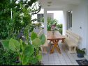 Apartamenty Rezikica - green oasis; A1(7), A2(9) Palit - Wyspa Rab  - Apartament - A1(7): tarasa