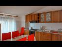 Apartamenty Jase - 30 m from beach : SA1-crvena kuhinja(2), A2(4), SA3(2+1), SA4-bijela kuhinja(2) Lukovo Sugarje - Riwiera Senj  - Apartament - A2(4): kuchnia z jadalnią