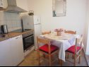 Apartamenty Primo - sea view: A1(2+1), A2(4), A3(4), A4(3+1) Zatoka Banje (Rogac) - Wyspa Solta  - Chorwacja  - Apartament - A2(4): kuchnia z jadalnią
