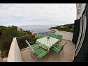 Apartamenty More - view on the sea; A1(4+2) Zatoka Donja Krusica (Donje selo) - Wyspa Solta  - Chorwacja  - Apartament - A1(4+2): tarasa