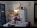 Apartamenty Vlatko - 100 m from sea: A2(4) Stomorska - Wyspa Solta  - Apartament - A2(4): kuchnia z jadalnią