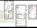 Apartamenty Irvin - sweet apartment : A1(5) Trogir - Riwiera Trogir  - Apartament - A1(5): plan pomieszczeń