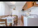 Apartamenty Kosta - 70m from sea : A1(2+1), A2(4+2) Vinisce - Riwiera Trogir  - Apartament - A1(2+1): kuchnia z jadalnią