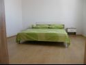 Apartamenty Ljubi - 20 m from beach: A1(4+1), A2 Crveni(2+2), A3 Zeleni(2+2) Vinisce - Riwiera Trogir  - Apartament - A3 Zeleni(2+2): sypialnia