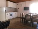 Apartamenty Petar - 30 m from sandy beach: A1(6+1), A2(4), SA3(2) Nin - Riwiera Zadar  - Apartament - A1(6+1): kuchnia z jadalnią