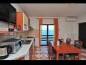Apartamenty Ljilja - 10m from the sea with parking: A2(2+2), A3(2+2), A4(12) Nin - Riwiera Zadar  - Apartament - A3(2+2): kuchnia z jadalnią