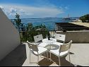Apartamenty Andri - 5 m from the beach : A1(4), A2-donji(2+2) Petrcane - Riwiera Zadar  - Apartament - A2-donji(2+2): tarasa