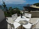 Apartamenty Andri - 5 m from the beach : A1(4), A2-donji(2+2) Petrcane - Riwiera Zadar  - Apartament - A2-donji(2+2): tarasa