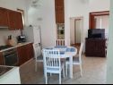 Apartamenty Kike - 60 meters from the beach: A1(4+1), A2(4+1), A3(4+1), SA1(2) Petrcane - Riwiera Zadar  - Apartament - A2(4+1): kuchnia z jadalnią