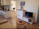 Apartamenty Kike - 60 meters from the beach: A1(4+1), A2(4+1), A3(4+1), SA1(2) Petrcane - Riwiera Zadar  - Apartament - A3(4+1): pokój dzienny