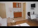 Apartamenty Mediterraneo - with own parking space: A2(2+3), SA3(2+1), SA4(2+1) Privlaka - Riwiera Zadar  - Studio apartament - SA4(2+1): kuchnia z jadalnią