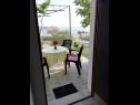 Apartamenty JoPek - sea view; SA1(2+1) Rtina - Riwiera Zadar  - Studio apartament - SA1(2+1): tarasa
