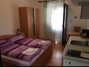 Apartamenty Andy - only 50 m from beach: A1(3+1), A2(2+1), SA1(2) Sukosan - Riwiera Zadar  - Studio apartament - SA1(2): sypialnia