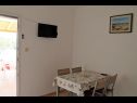 Apartamenty Snjeza - 80 m from beach: A1 Studio (4), A2 Apartman (2+2) Vir - Riwiera Zadar  - Apartament - A1 Studio (4): jadalnia